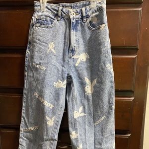 pacsun playboy light wash high rise jeans